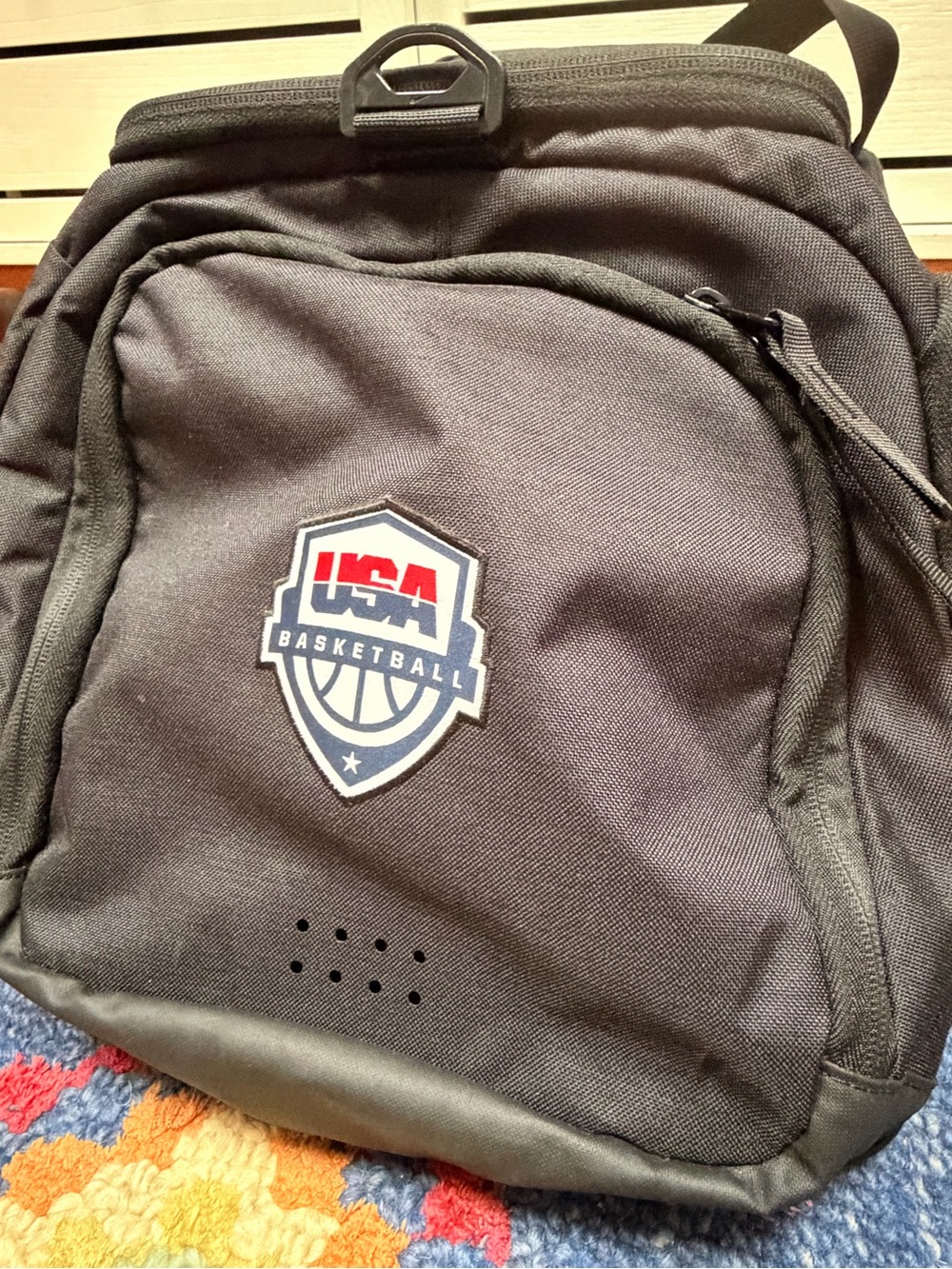 Nike OLYMPIC WNBA Team USA Basketball Hoops Elite Black Duffle Bag Kelsey Plum - Picture 3 of 12